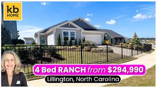 Beautiful “4” Bed RANCH Under 300K | NEW CONSTRUCTION Lillington | Raleigh, NC