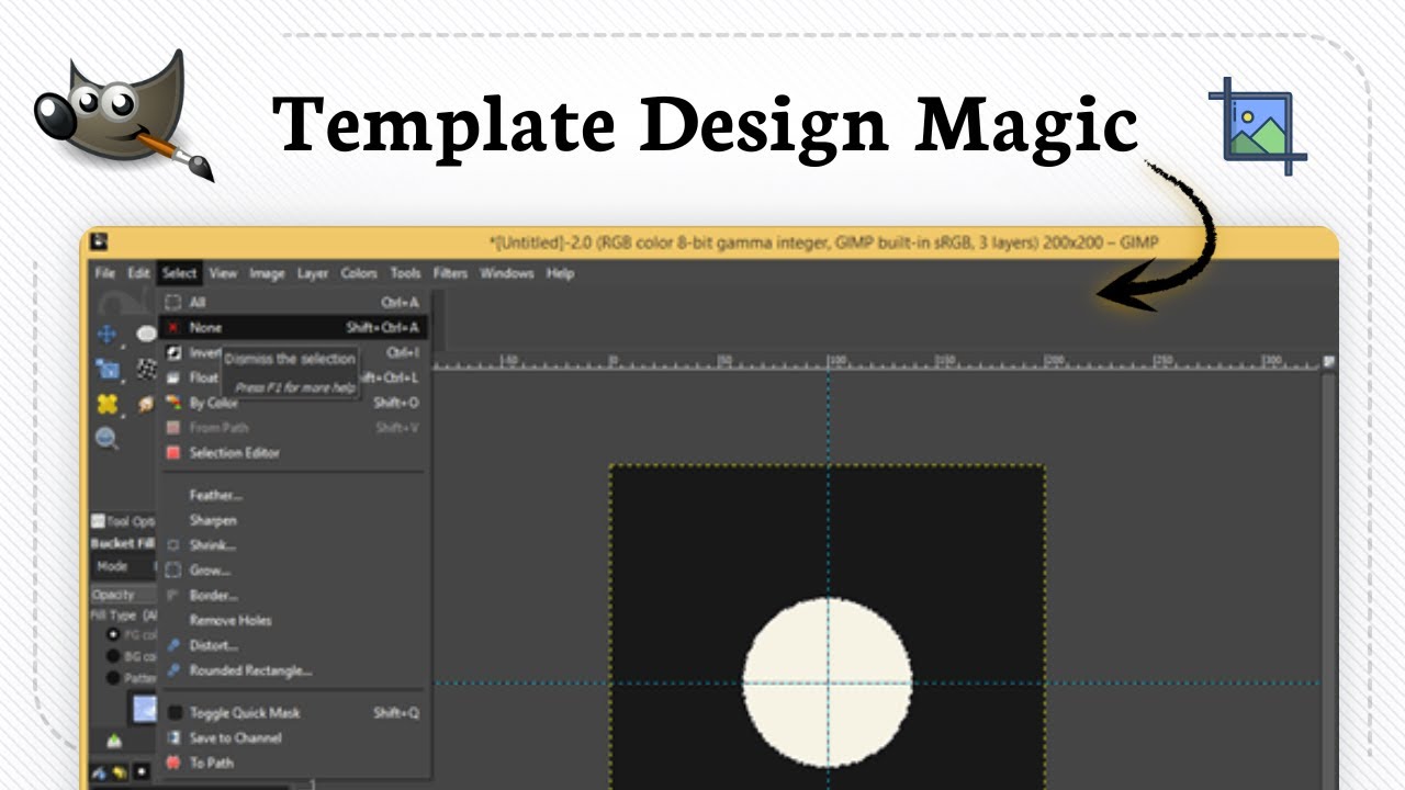 Как создать новый шаблон в GIMP (Быстрый дизайн)