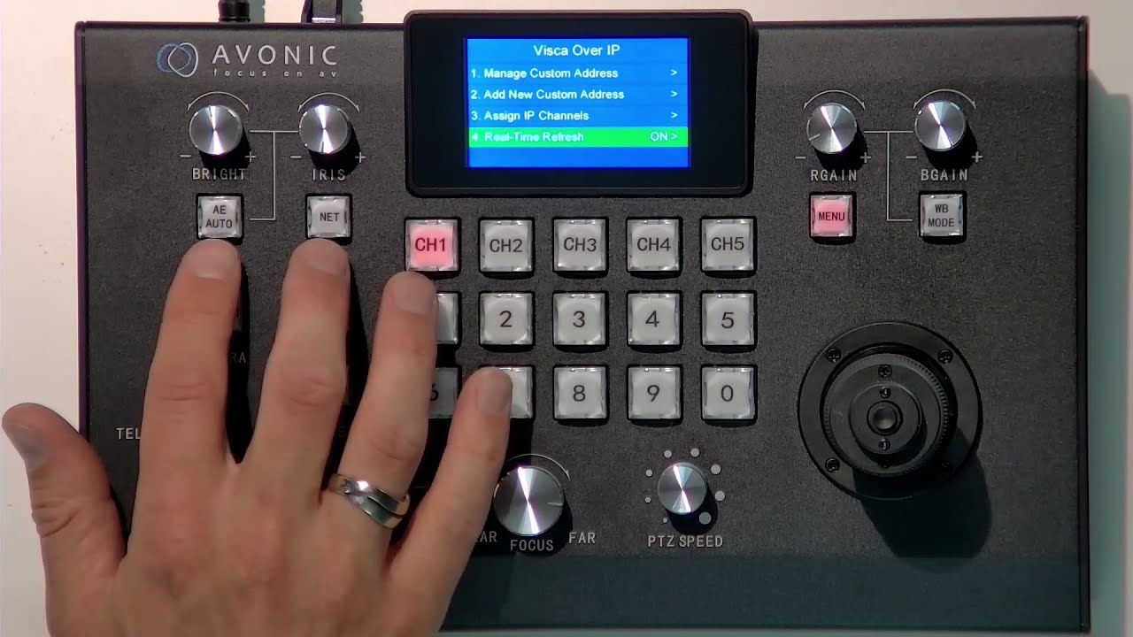 CON300 IP - Avonic IP PTZ controller - 28 April 2020 - YouTube
