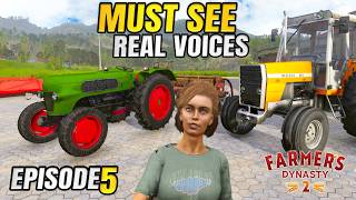 THIS IS BASICALLY SURVIVAL ROLEPLAY! REAL VOICES - Lets Play Farmers Dynasty 2 - Episode 5