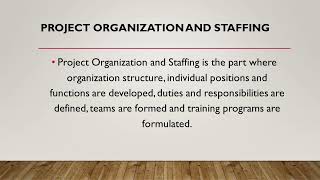 UNIT III CONSTRUCTION PROJECT ORGANIZATION