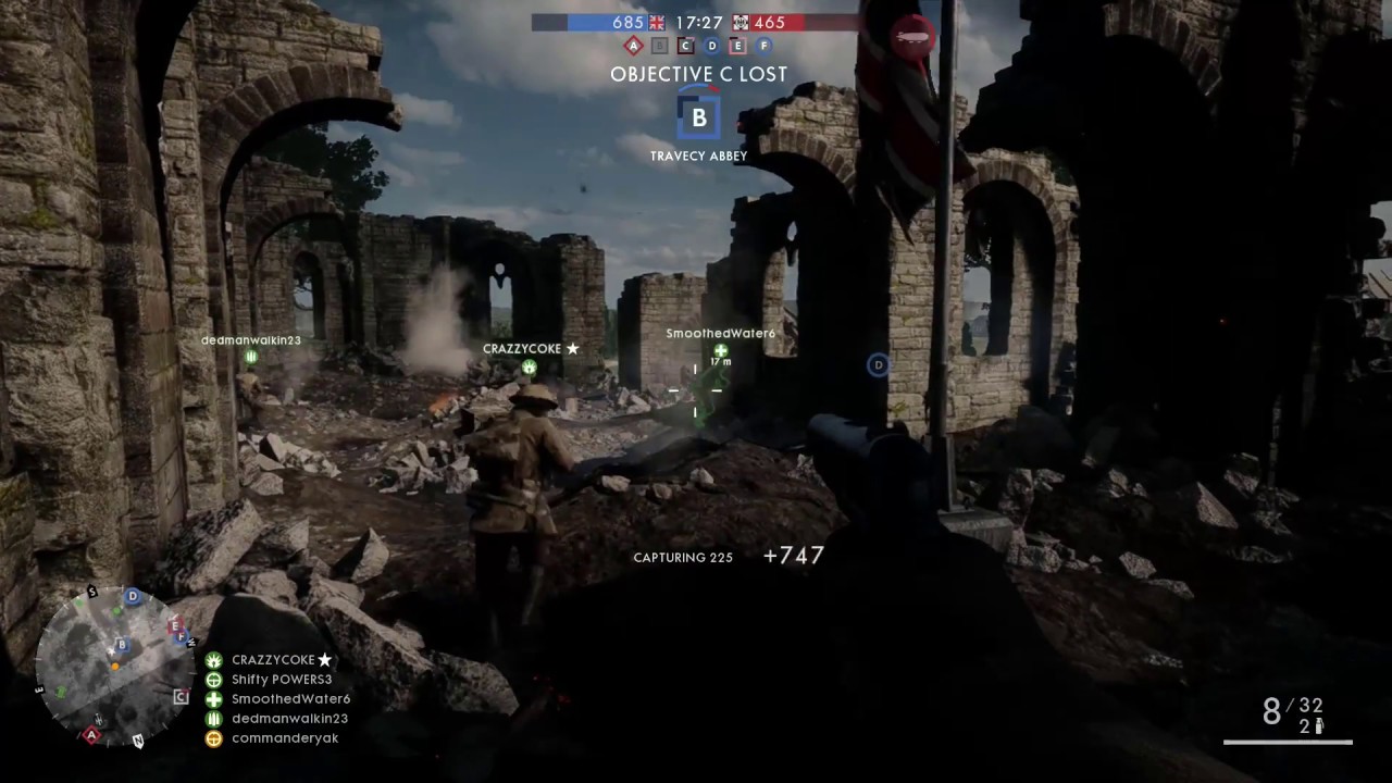 Battlefield 1 Conquest St. Quentin Scar YouTube