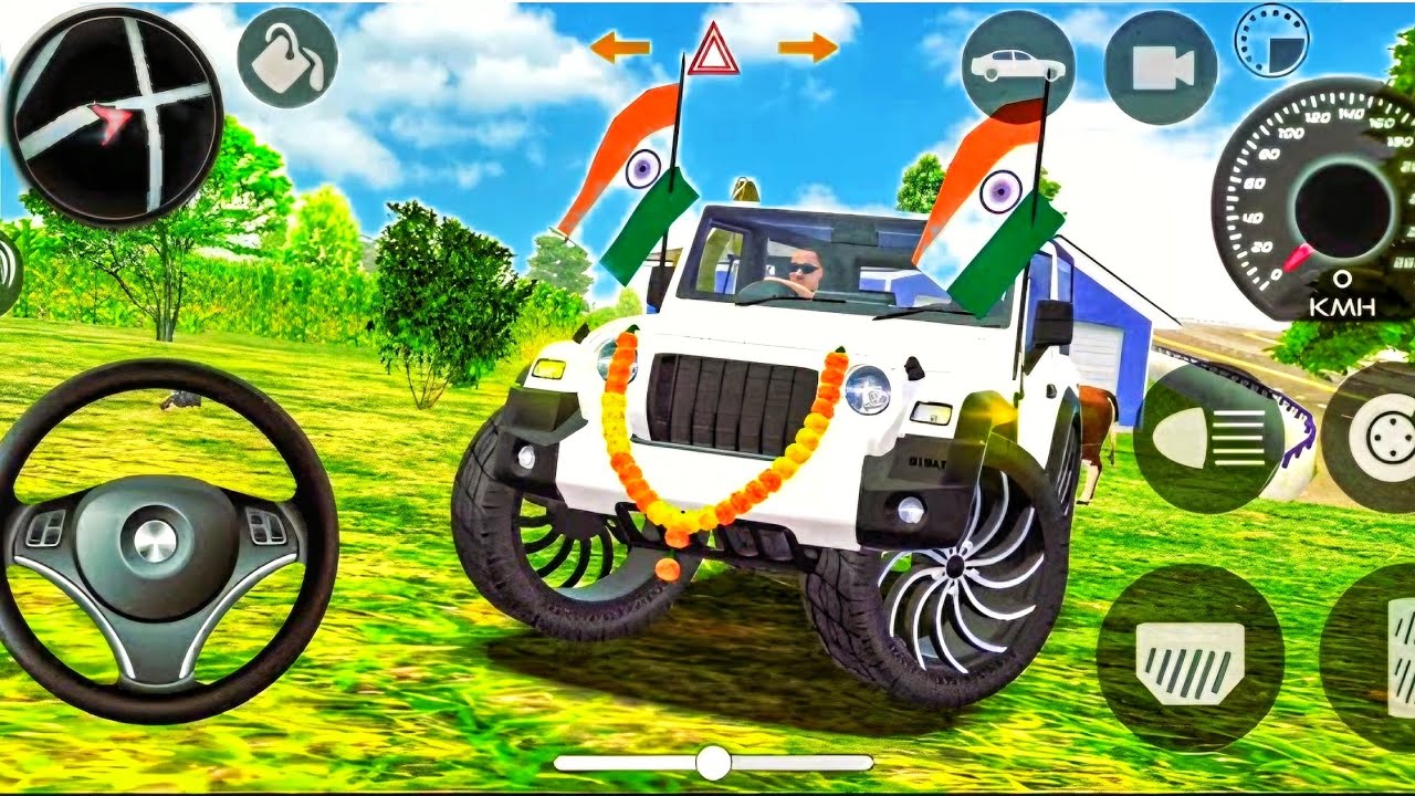 Modified Mahindra Thar😈Games:Indian White Thar (Gadi Wala Games) Car Game Android Game - #2025