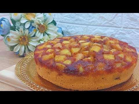 🔴Torta invertida de Manzana!!! Nunca falla💕