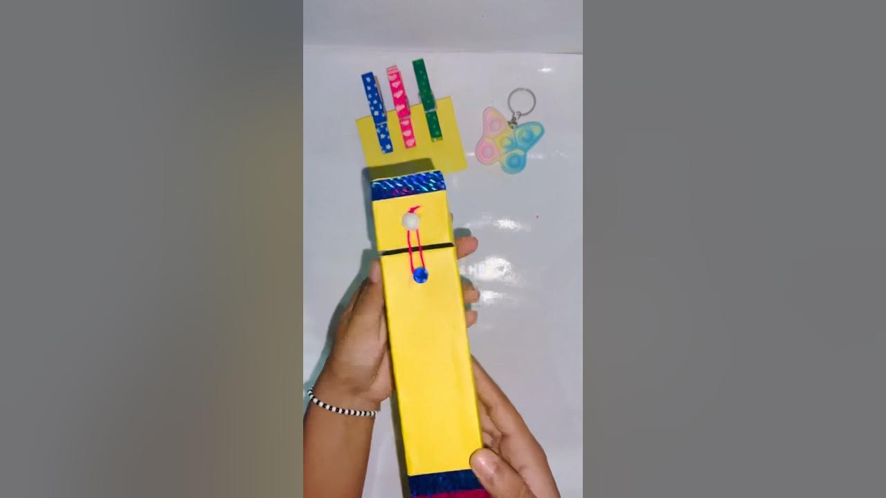 Pencil box from waste toothpaste box ️ waste of best 🦋 diy craft 