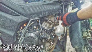 DISINI TERNYATA BUKA DAN LETAK BUSI SUPRA GTR 150 FACELIFT