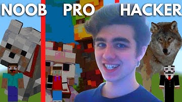 Minecraft Wolf: NOOB VS PRO VS HACKER Minecraft Pixel art✨ #minecraft #Wolf