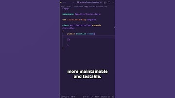 Laravel Method Injection: Boost Your Code Quality #laravel #shorts