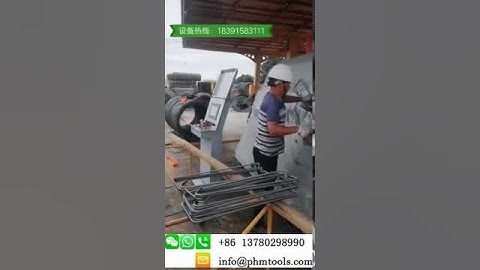 Phmtools advanced stirrup bar bending equipment is working