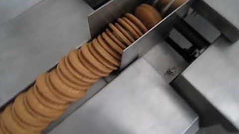 WENVA Biscuit sandwiching machine with stacker