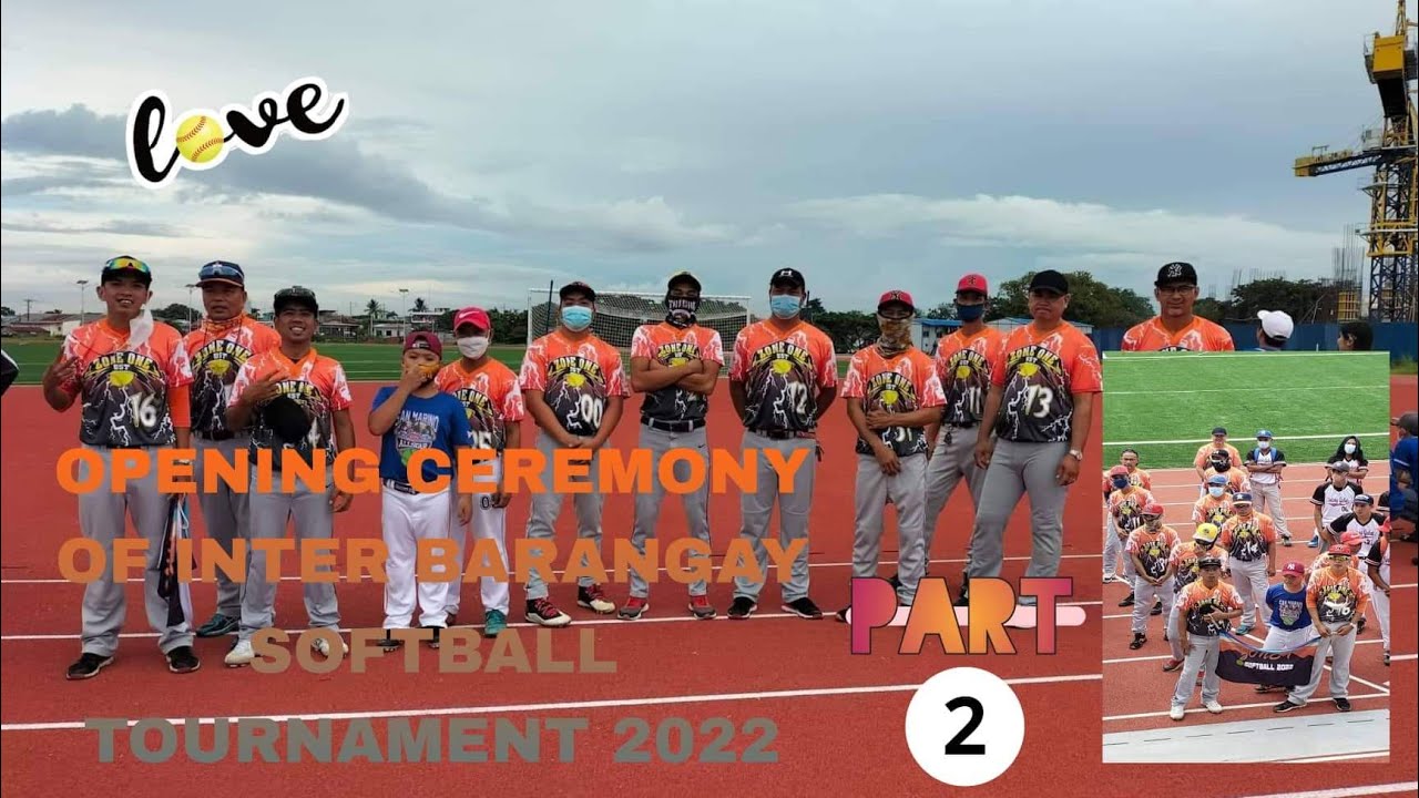 VLOG (52) part 2 of opening inter barangay softball tournament 2022