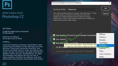How to Fix OpenCL grayed out in Photoshop | Enable Oil Paint Filter Option