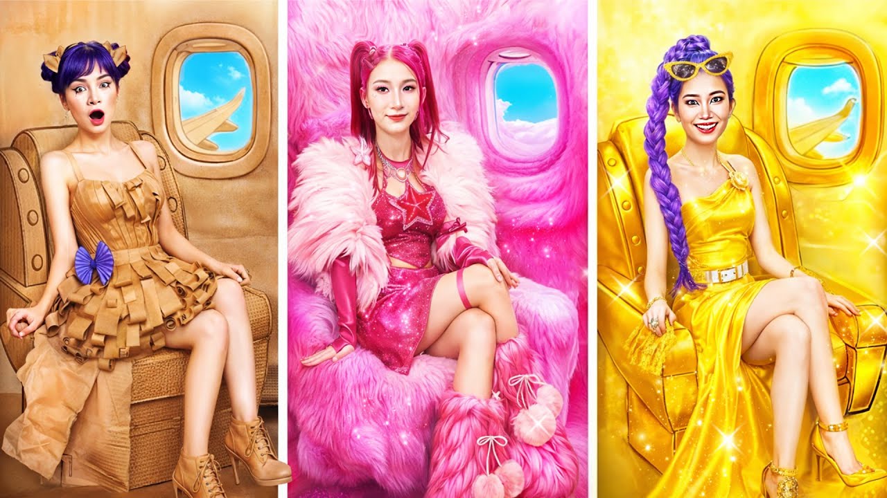 Arm vs Reich vs Giga Reiche Huntrix | KPop Demon Hunters im Flugzeug