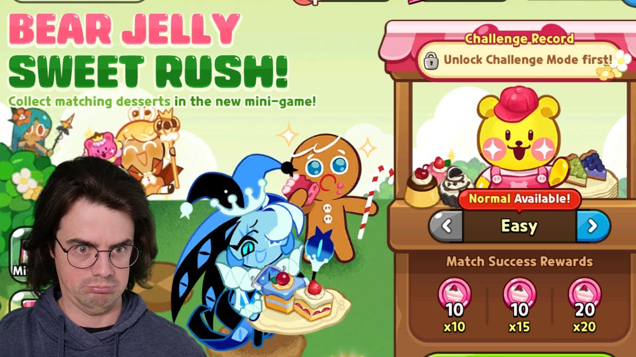 I Just Want To Play BEAR JELLY SWEET RUSH mini-game! (CookieRun Kingdom)