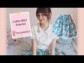 How to Make a Skirt (without a pattern!) Lolita Fashion Sewing Tutorial