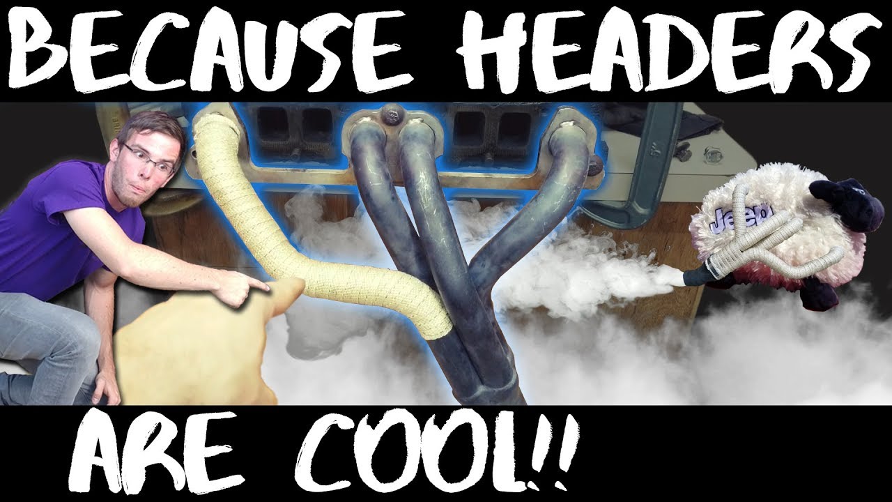 2.5L Jeep Exhaust Header Review And Wrap - YouTube