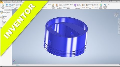 Kolben - Piston (7 cylinder radial engine) - Inventor 2023 Training - Part Design