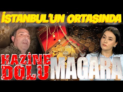 İstanbul'un orta yerinde hazine dolu mağara keşfetti! Su dolu mağarada dalış bile yaptı!