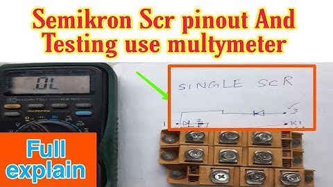 How to test semikron Scr Thyristors module with Multimeter | Scr Multimeter test | vfd repairing lab