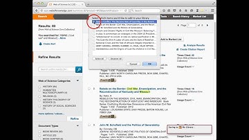 Zotero 05: Adding Article Records from Databases