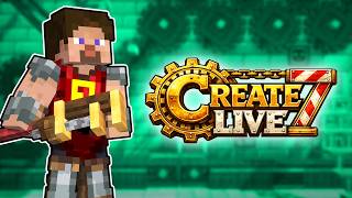 🔴Minecraft Bahnhof bauen und quatschen! - Create Live 7