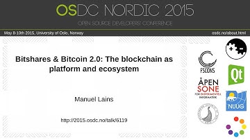 Manuel Lains   Bitshares & Bitcoin 2 0  The blockchain as platform and ecosystem