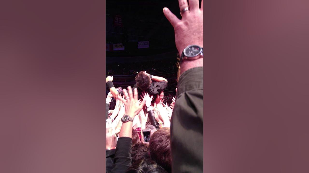 Bruce Springsteen Washington DC Verizon Center 20160129 crowd surfing