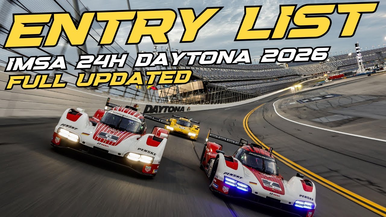 60 Cars! 2026 Rolex 24 at Daytona Final Entry List & Driver Lineups