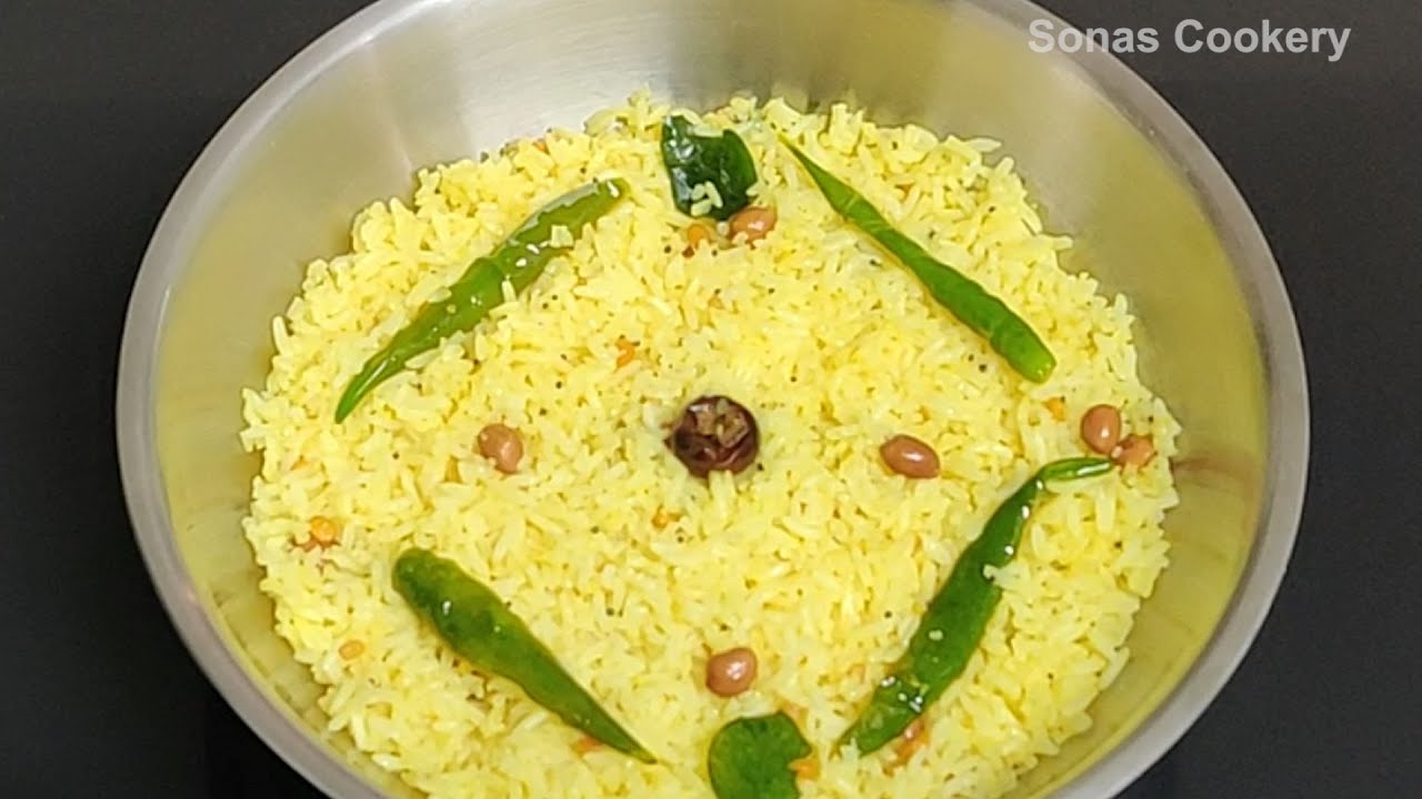 Easy Lunch Box Recipe How To Make Tasty Andhra Style Lemon Rice YouTube