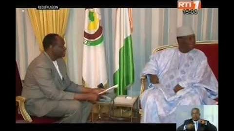 Le chef de l'Etat Ouattara a reçu l'envoyé spécial du président par intérim du Mali