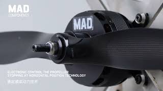 Electronic control brushless motor with the propeller stopping at horizontal position @eVtol