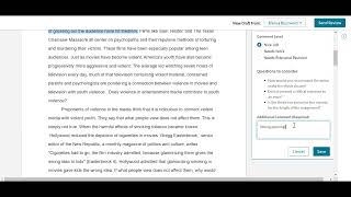 Achieve Writing assignments: Submitting peer review feedback