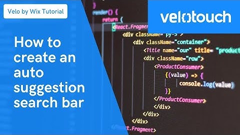 Velo by Wix Tutorial | How To Create an Auto-Suggestion Search bar
