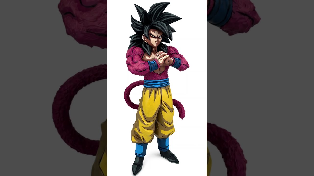 一番くじの超サイヤ人4悟空をリペイントしたら化けた【ドラゴンボール