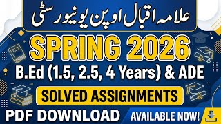 AIOU B.Ed (1.5, 2.5,4 Year) ADE, Solved Assignments Spring 2026 | PDF Free Download screenshot 5