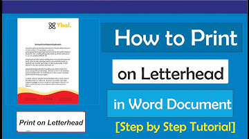 How to print on letterhead in word: how to print on letterhead paper with word
