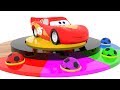 Colorful Soccer balloons and Lightning Mcqueen Learning Video