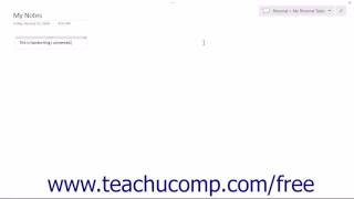 OneNote 2016 Tutorial Organizing the OneNote Interface Microsoft Training