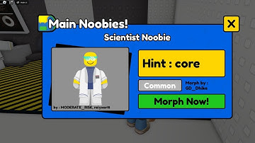 How To Get Scientist Noobie In Find The Noobies Morphs | Roblox