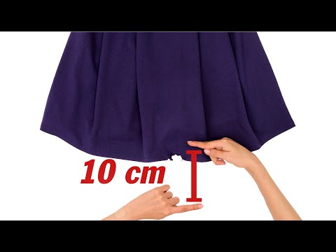 How to lengthen a dress or a skirt by 10 cm - clothing repair tricks!