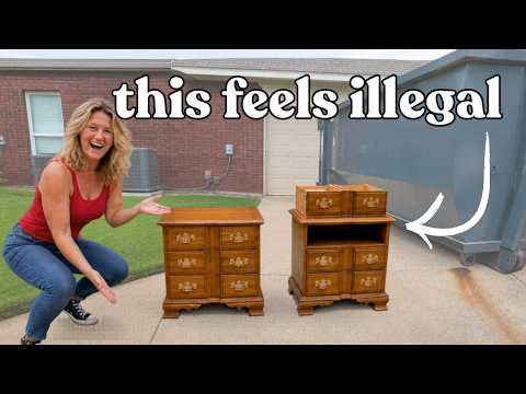 I Made $700 From Someone's Trash! | Furniture Flip | Full Flip Process | Lemons To Lemonade Home