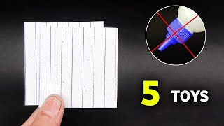 5 Easy Paper Toys | No Glue No Tape