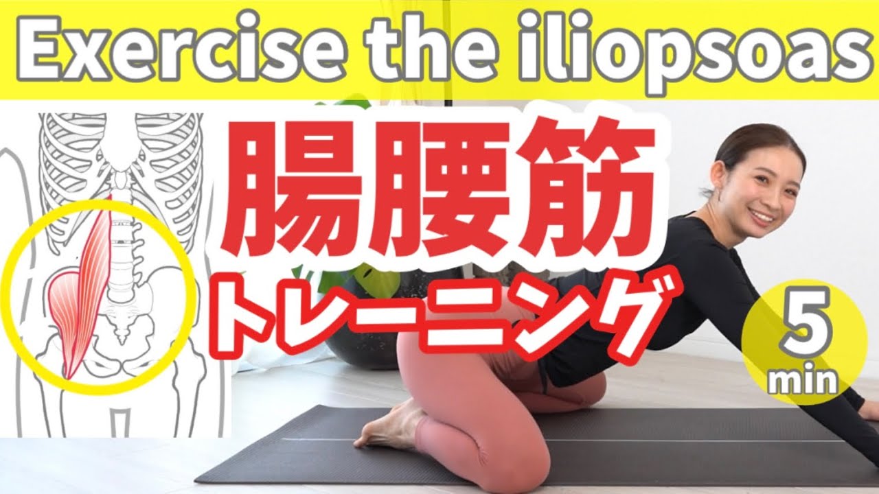 【腸腰筋】股関節がポキポキなる！脚が太い！下腹が出てる！腰痛がある！みんなコレやって！ BY273
