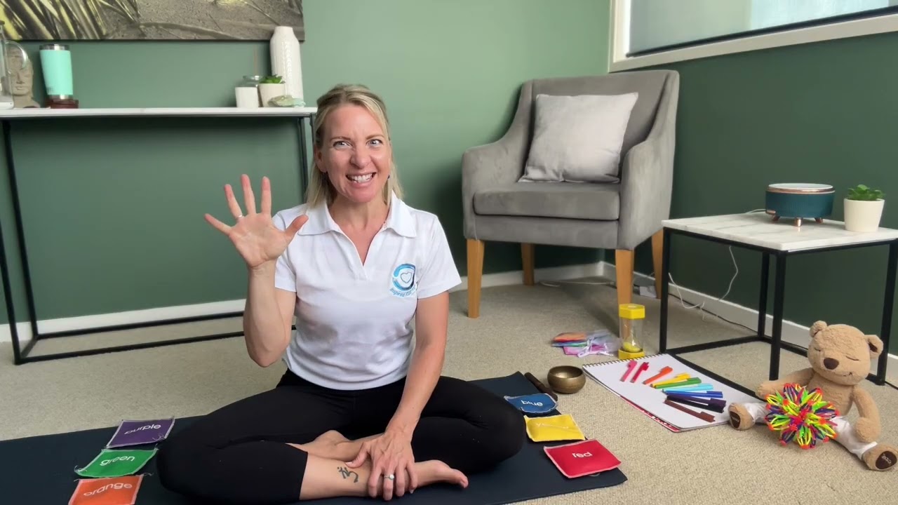 "54321" mindfulness tool for kids with anxiety, panic, or overwhelm