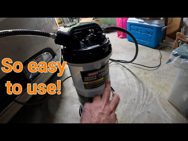 OEM Tools fluid extractor (manual and pneumatic) tool demo and review.  Great DIY tool 