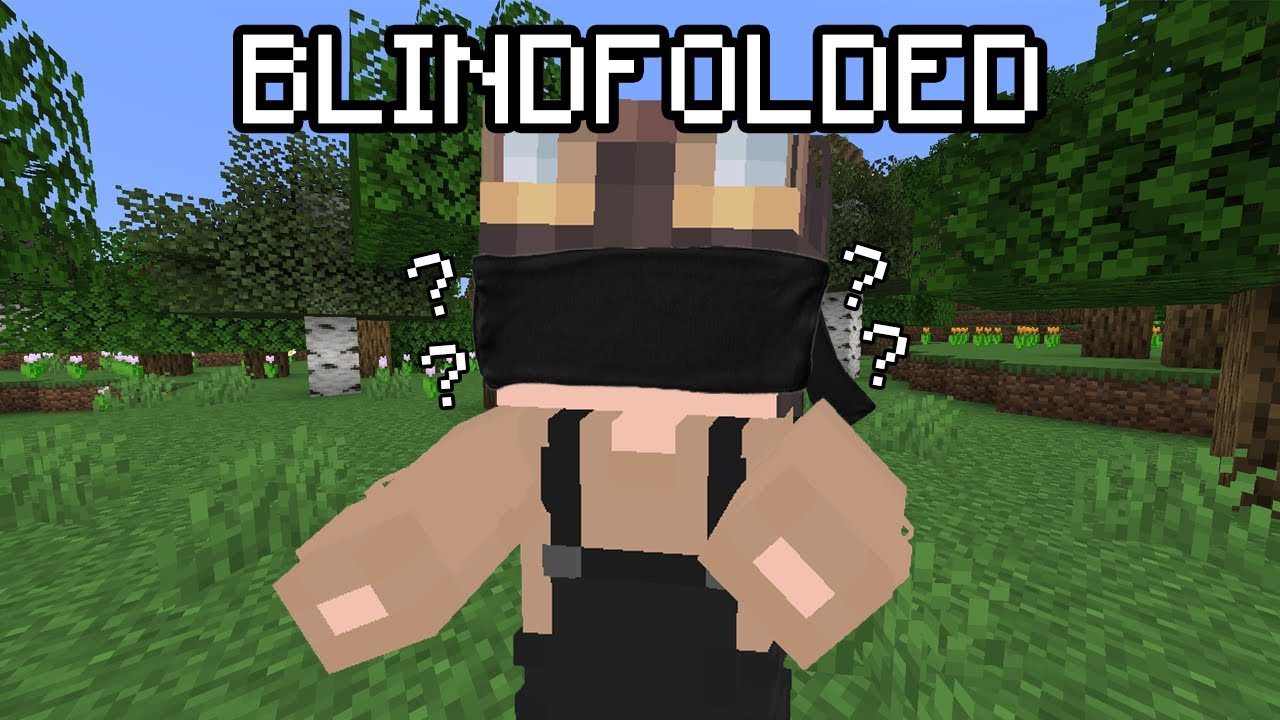 I was forced to play Minecraft Blindfolded...
