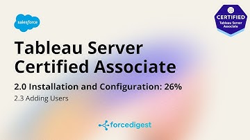 Tableau Server Associate - Certification Exam Full Course Vol. 2.3