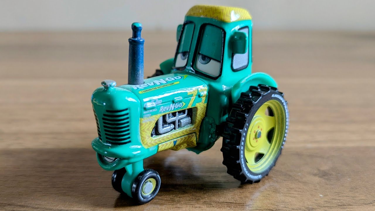 カーズ マテル REV-N-GO RACING TRACTOR ミニカー Disney - Brandclub - Disney Cars Toys Rev-N-Go Racing Tractor