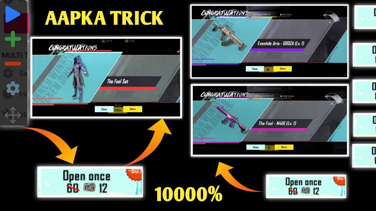 😱 Trick for 12 uc | My I phone dream complete today | m4 fool crate opening today | I phone 16😘