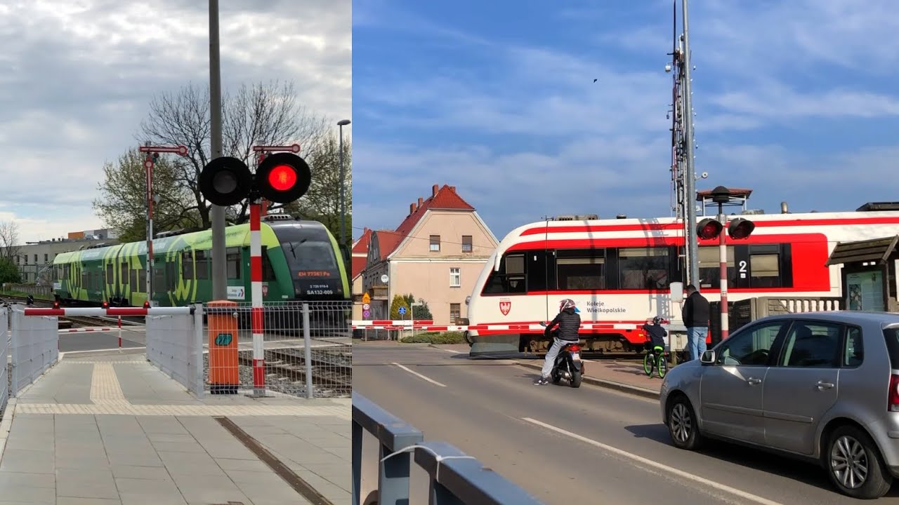 Przejazd kolejowy Grodzisk Wielkopolski, ul. Nowy Świat // Polish Railroad Crossing